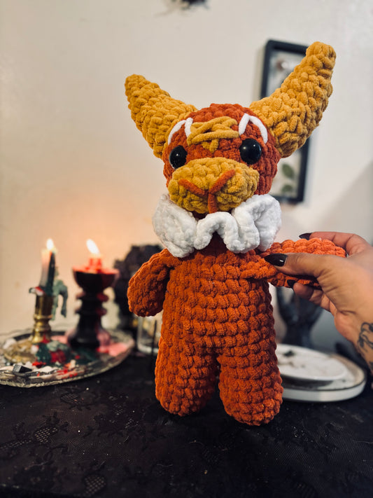 orange clown Baphomet
