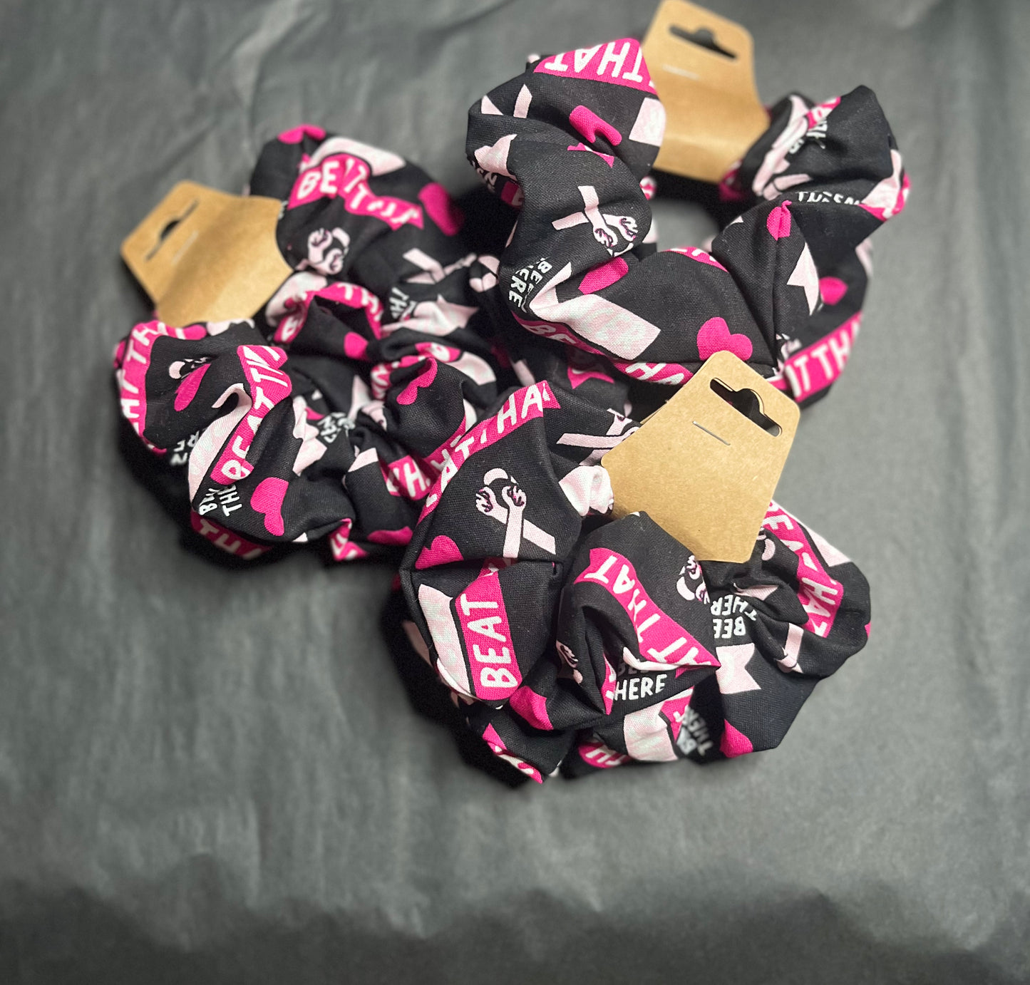 Breast Cancer Awareness Scrunchies