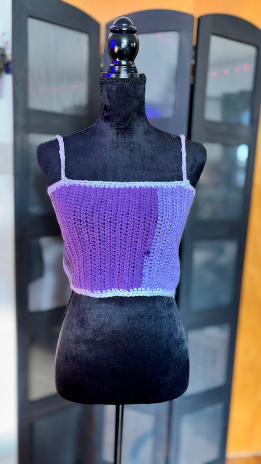 purple crop top Medium