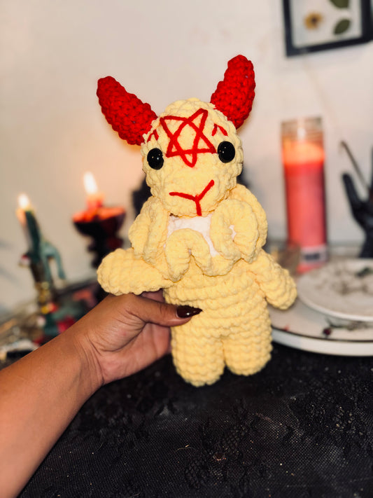 yellow clown Baphomet