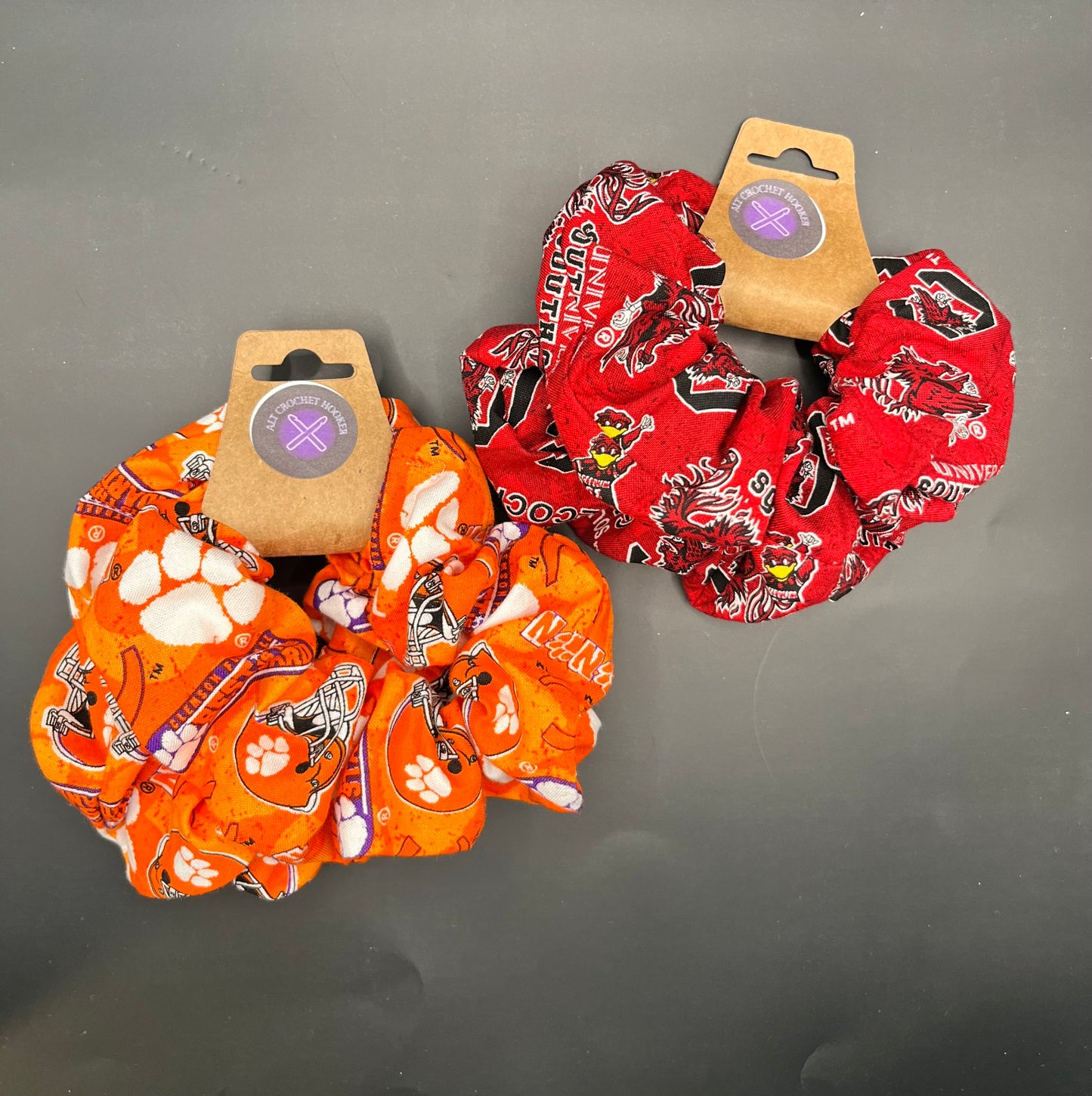 Clemson & Gamecock 2pc Scrunchies